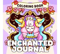 Enchanted Journal Coloring Book: Mystical Worlds Coloring Pages featuring Luminous Crystal and Enchanted Mushroom Designs for All Ages Creative Relaxation