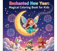 Enchanted New Year: Magical Coloring Book for Kids: Magical Creatures, Sparkly Celebrations & Happy Beginnings | Bold-Line Designs with Fairies, Unicorns, and Cute Animals for Little Hands | Ages 4-8