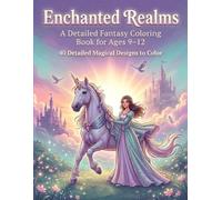 Enchanted Realms: A Detailed Fantasy Coloring Book for Girls Ages 9-12: Unicorns, Princesses, Castles & Magical Creatures
