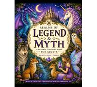 Enchanted Realms: A Magical Adult Coloring Book of Mythical Creatures, Fantasy Animals, Enchanted Worlds & Whimsical Scenes for Relaxation