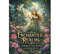 Enchanted Realms A Magical Fairy World Coloring Book: 50 Relaxing Fantasy Designs Featuring Fairies, Magic, and Mythical Worlds