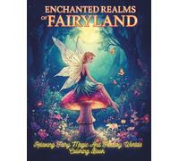 Enchanted Realms Of Fairyland: Relaxing Fairy Magic And Fantasy Worlds Coloring Book