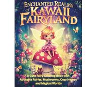Enchanted Realms Of Kawaii Fairyland: A Cute Fairy Coloring Book with Adorable Fairies, Mushrooms, Cozy Homes And Magical Worlds