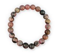 Enchanted Therapist Pulsera de rodonita de vena negra con infusión de reiki, pulsera de energía, regalo de reiki, pulseras de reiki, joyas de reiki, pulseras de piedras preciosas, pulseras de cristal