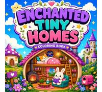 Enchanted Tiny Homes Coloring Book: Cute Cozy Houses, Magical Cottages, Animal Rooms, Dollhouses and Fantasy Coloring Pages for Kids