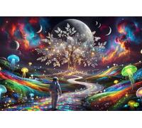 Enchanted Tree 120 Piece Jigsaw Puzzles for Adults, Colourful, Challenging & Brainteasing Adult Puzzles 120 Pieces River, Fun jigsaws for The Whole Family 10x8 Inch