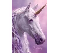 Enchanted Unicorn Dreams Journal: A Magical Notebook Featuring a Realistic Unicorn Head with Gold Horn, Braided White and Purple Mane, and a Pastel ... for Writing, Fantasy, and Creative Expression