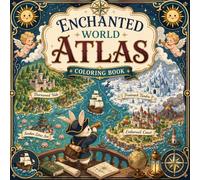 Enchanted World Atlas Coloring Book: Fantasy Maps, Magical Kingdoms & Whimsical Adventures for Kids and Adults - A Perfect Coloring Gift for All Ages