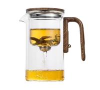 Enchanti Tea Pot, Enchantipot Magic Teapot, The Harmony Pot, Water Separation Glass Teapots With Wooden Handle, With Strainer and Infuser, Enchantitea Witchcraft Pot (520ml)