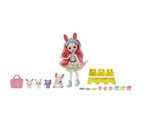 Enchantimals Baby BFFs Muñeca Bree Bunny con Mascota Conejo Twist, 3 Bestie Reveal y Accesorios, Juguete +4 años (Mattel HLK85)