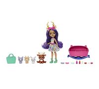 Enchantimals Baby BFFs Muñeca Danessa Deer con Mascota Ciervo Sprint, 3 Bestie Reveal y Accesorios, Juguete +4 años (Mattel HLK84)