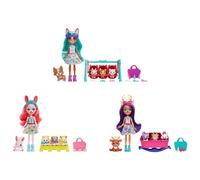 Enchantimals Baby BFFs Muñeca surtida con Mascota, 3 Bestie Reveal y Accesorios, Juguete +4 años (Mattel HLK83)