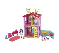 Enchantimals Casa Ciervo 2.0 con Danessa Deer Muñeca con casa de Juguete, Mascota y Accesorios, Regalo para niñas y niños +4 años (Mattel HFC41)