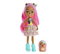 Enchantimals City Tails Main Street Hensley Hedgehog y Spiney Muñeca con Mascota Erizo, Juguete +4 años (Mattel HKN13)