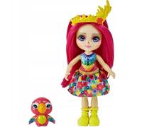 Enchantimals Loro melocotón (4 pulgadas) y charla, gran regalo para niños a partir de 4 años, HCF99