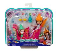 Enchantimals, Muñeca con Mascota Felicity Fox y Trineo (Mattel GJX31)