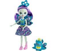 Enchantimals Muñeca con Mascota Patter Peacock y Flap (Mattel FXM74)