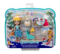 Enchantimals, Muñeca con Mascota Sharlotte Squirrel y Nutsy en la Nieve (Mattel GNP16)