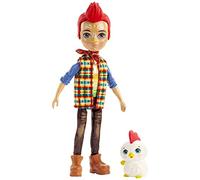 Enchantimals Muñeca Redward Rooster con Mascota Cluck (Mattel GJX39)