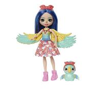 Enchantimals Prita y Flutter Muñeca con Mascota Loro, Juguete para niñas y niños +4 años (Mattel HHB89)