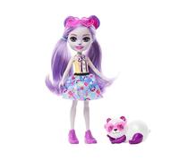 Enchantimals Purple Panda y Bestie Muñeca con Mascota Panda, Juguete +4 años (Mattel HNT58)