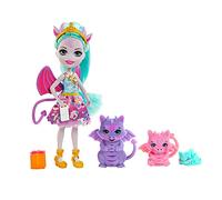 Enchantimals Royal Enchantimals Muñeca invitada con regalos con familia de dragones de juguete