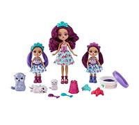 Enchantimals Royal Ocean Kingdom Ottavia Otter y su Familia Muñecas de Juguete con Mascotas Nutria, Juego de plastilina y Accesorios (Mattel HCF96)