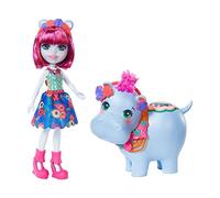 Enchantimals Vamos al Lago, muñeca Hedda Hippo con Mascota y Accesorios (Mattel GFN56)