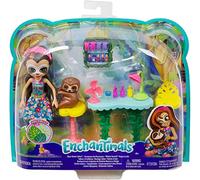 Enchantimals Vamos al SPA, muñeca Sela Sloth con Mascota Treebody y Accesorios (Mattel GFN54)