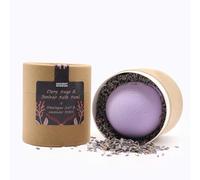 Enchanting Heart Heaven - Juego de aromaterapia con bomba de baño de salvia y enebro, sal de baño del Himalaya, pétalos de lavanda, embalaje ecológico, hecho a mano en el Reino Unido