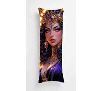 Enchanting Queen Body Pillow Case Cover 70x90cm, Long Backrest Cushion Pillow Protector with Zipper, Decorative Bedding Pillowcase, Soft Body Pillow Cover for Couch Bedroom Royal