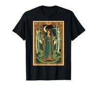 Enchantress Woodland Lunar Bird Mystical Soberano Camiseta