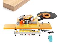 Enchapadora de cantos automática para madera, máquina portátil de canteado, encolado a doble cara, sistemi de calentamiento inteligente, función neumática de corte de cinta