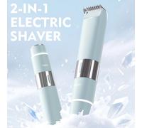 ENCHEN A3 Afeitadora eléctrica 2 en 1, recortadora de vello corporal y depilación Facial con cuchillas duraderas y hoja de cerámica mejorada A3