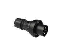 Enchufe 5p 125A 400V portátil IP67 negro POWER 045-6XS