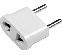 Enchufe adaptador de corriente de América - Europa (Blanco)