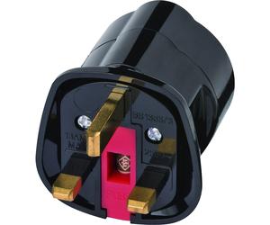 Enchufe adaptador para Gran Bretaña Brennenstuhl, enchufe europeo con toma de tierra