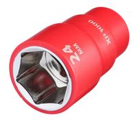 Enchufe Aislado Draper XP1000 VDE 1/2"D 24mm 6 Puntos Longitud Estándar 18042