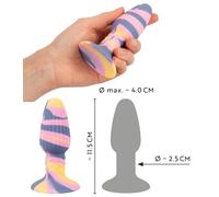 Enchufe anal con ventosa de silicona pequeño dilatador portátil mini butt con...