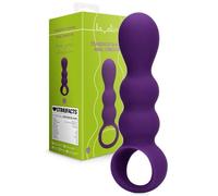 Enchufe anal vibratorio de silicona butt tapón liso de bolas vibratorias...