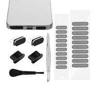 Enchufe antipolvo USB C, tipo C, tapa protectora antipolvo con cubierta de altavoz para teléfono serie 16/15, Samsung Galaxy S23/S22/S21, todos los dispositivos USB C