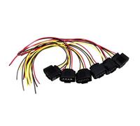 Enchufe Arnés Conector Compatible Con A4 L4 1.8L 1997-2006 Para A6 V6 2002-2009 Para A3 L4 2006-2009 Conector Bobina Encendido Cable Cableado Enchufe Arnés 480973724(6pcs with wire)