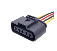 Enchufe Arnés Conector Compatible Con VW 1J0973722 1J0973723 1J0973724 Bobina De Encendido Conector Impermeable Conector Hembra Del Sensor De Bocina De Coche Con Cable(5P 1J0973725)