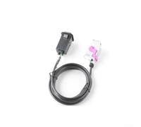 Enchufe AUX IN para coche,Para A1 para A3 para A4 A5 Q5 para TT,Entrada de audio estéreo de coche 8J0035475 para navegación RNS-E,150Cm Black Co
