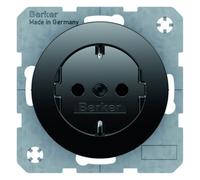 Enchufe Berker R.1/R.3 SCHUKO negro brillante 47232045