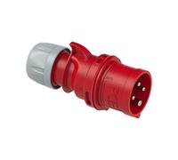 Enchufe CEE Industrial 32A 4P 400V IP44 Rojo - 024-6V