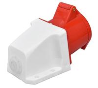 Enchufe CEE montado en rojo de latón para PC de salida industrial para energía eléctrica IP44 220-380V 240-415V (HR-125)