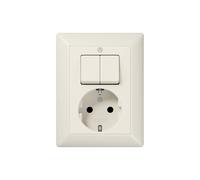 Enchufe con interruptor combinado blanco serie AS de Jung - AS5575EU