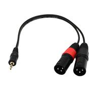 Enchufe de 3,5 Mm a XLR de de Doble Enchufe Pro Stereo