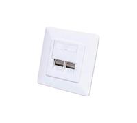 Enchufe de alimentación empotrado 2x RJ45 Cat6a 10G, STP 771917